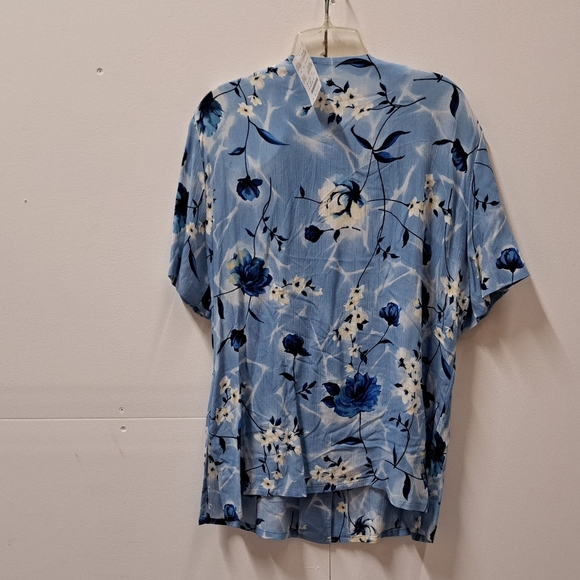 NWT 80s 90s Womens Essay 2 PC Shirt Skirt  Set Floral print sz 12 Top & 10 Skirt - Picture 4 of 12